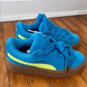 NWOT Fenty Puma Creeper Patty Speed Blue 7.5 w extra laces